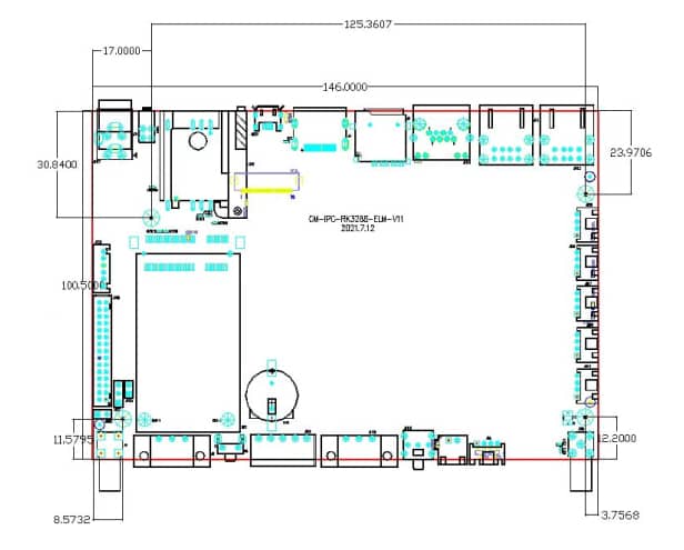 CM580-6DF工控机 尺寸图 CM580-6DF工控机 尺寸图